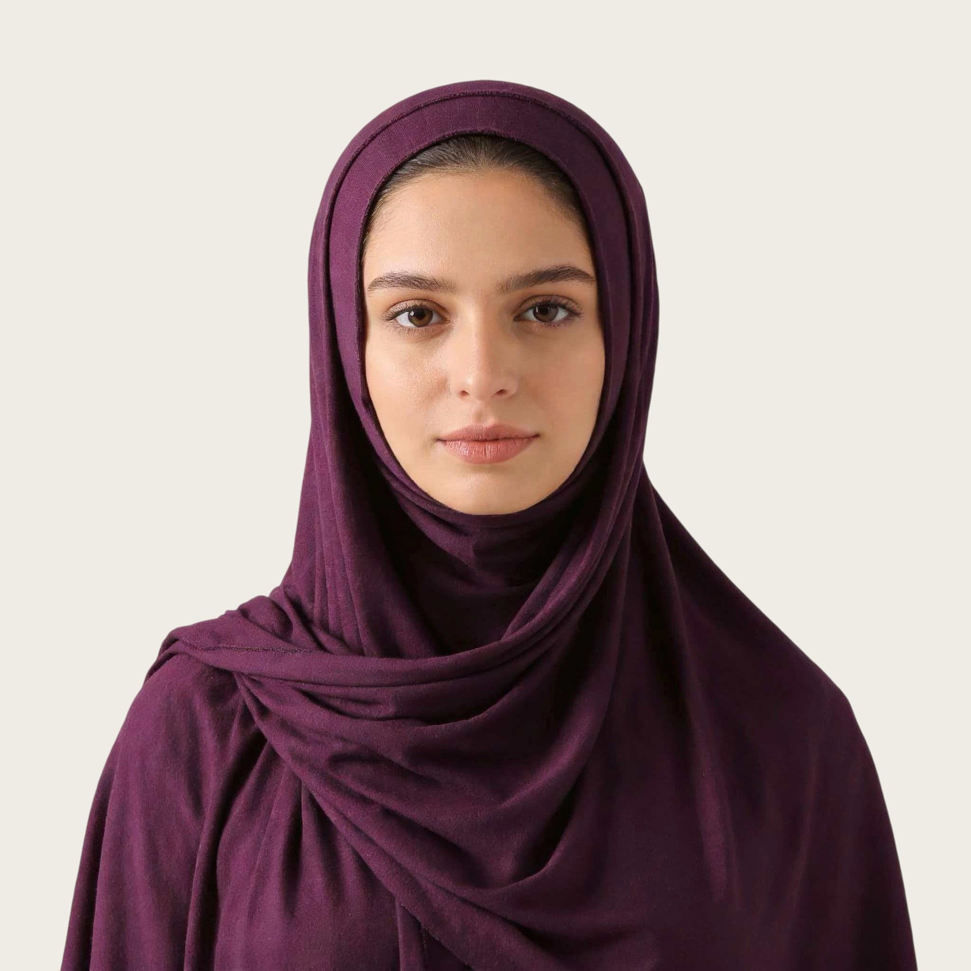 Mercerized Cotton Trendy Versatile Scarf Solid-color Long Scarf