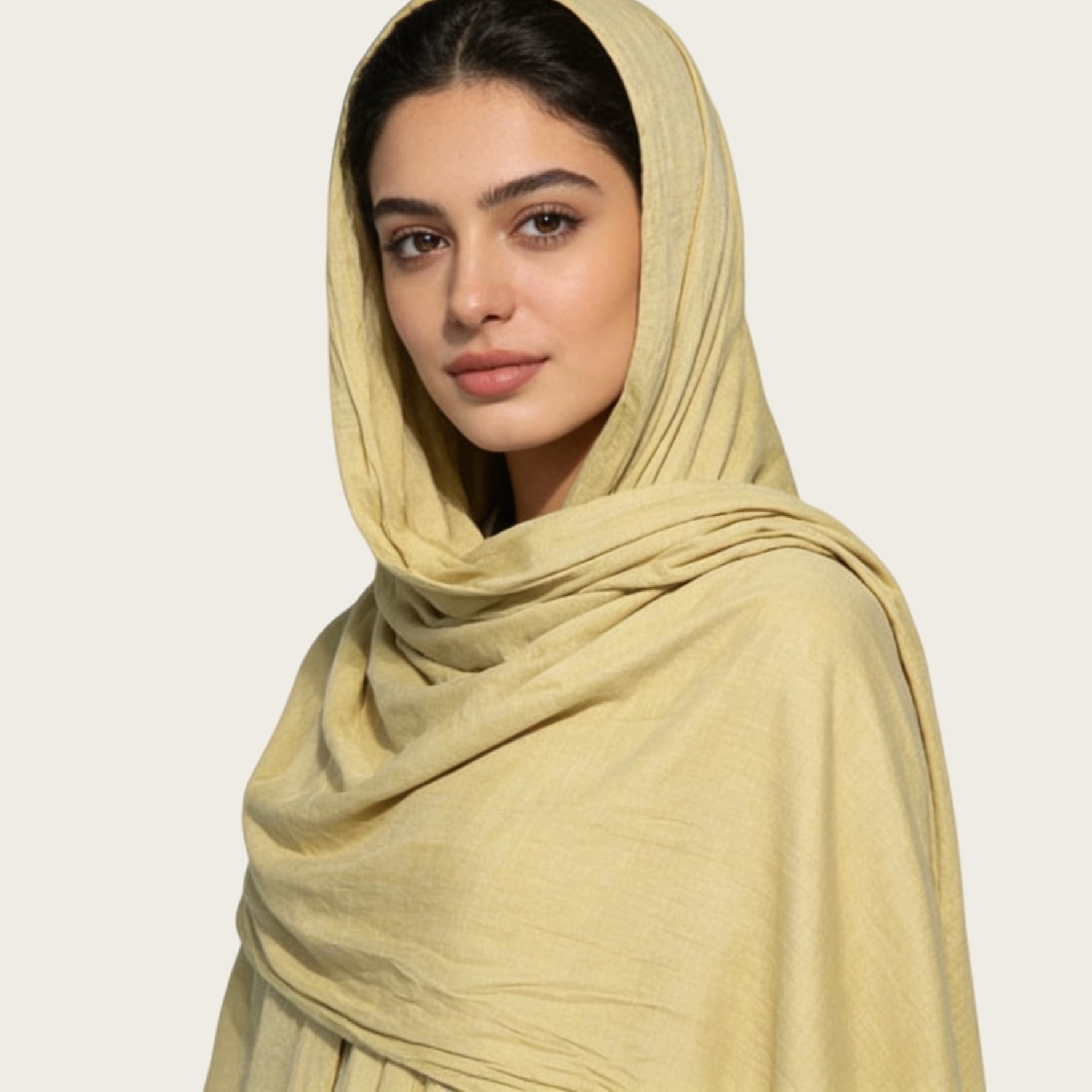 Mercerized Cotton Trendy Versatile Scarf Solid-color Long Scarf