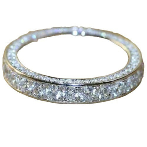 Alloy Rhinestone Ladies Ring Jewelry Fashion Hundred Matching Accessories