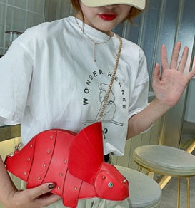 Crossbody-Bag Handbags Clutch-Bag Women Purses Triceratops Chic Mini Girl's Fashion