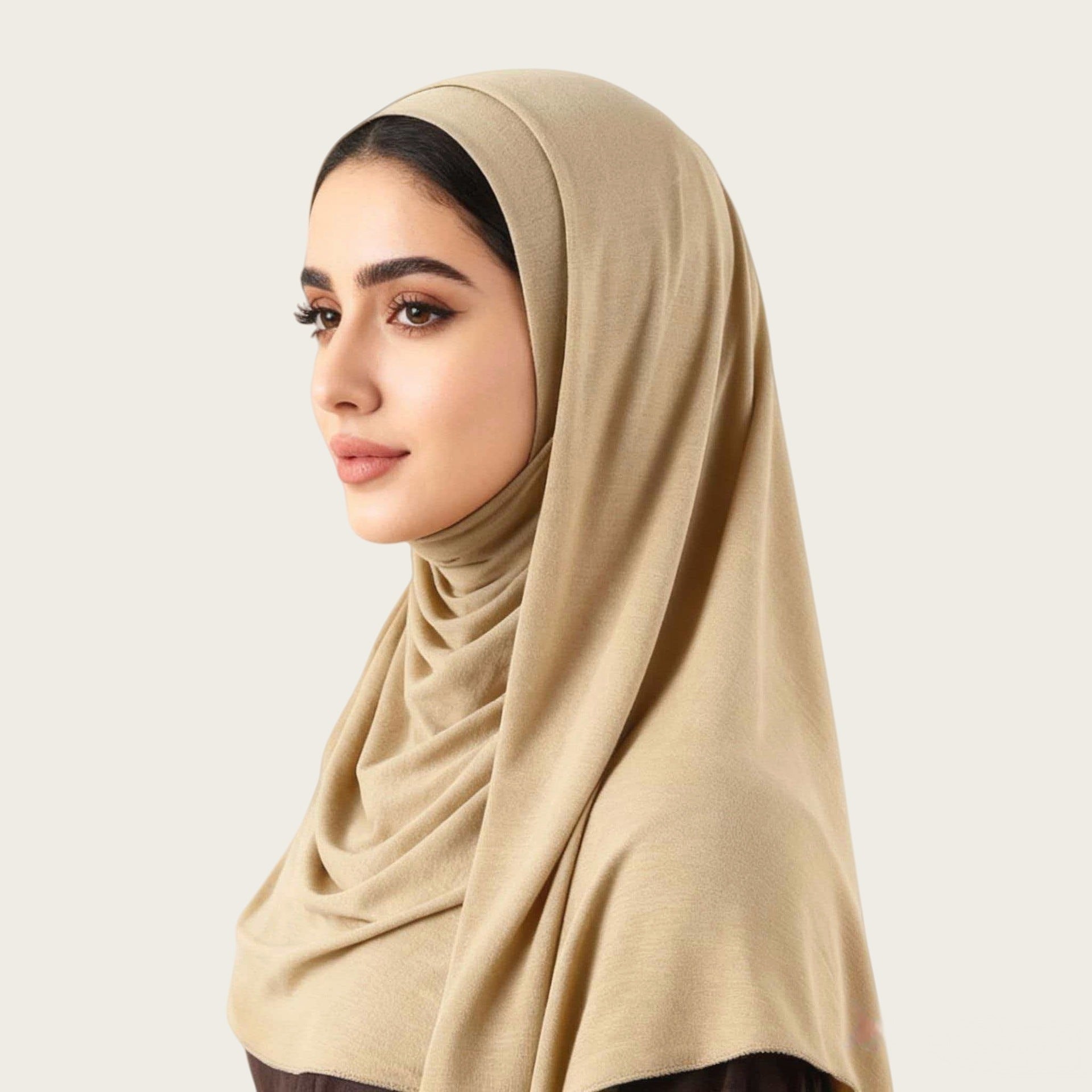 Mercerized Cotton Trendy Versatile Scarf Solid-color Long Scarf