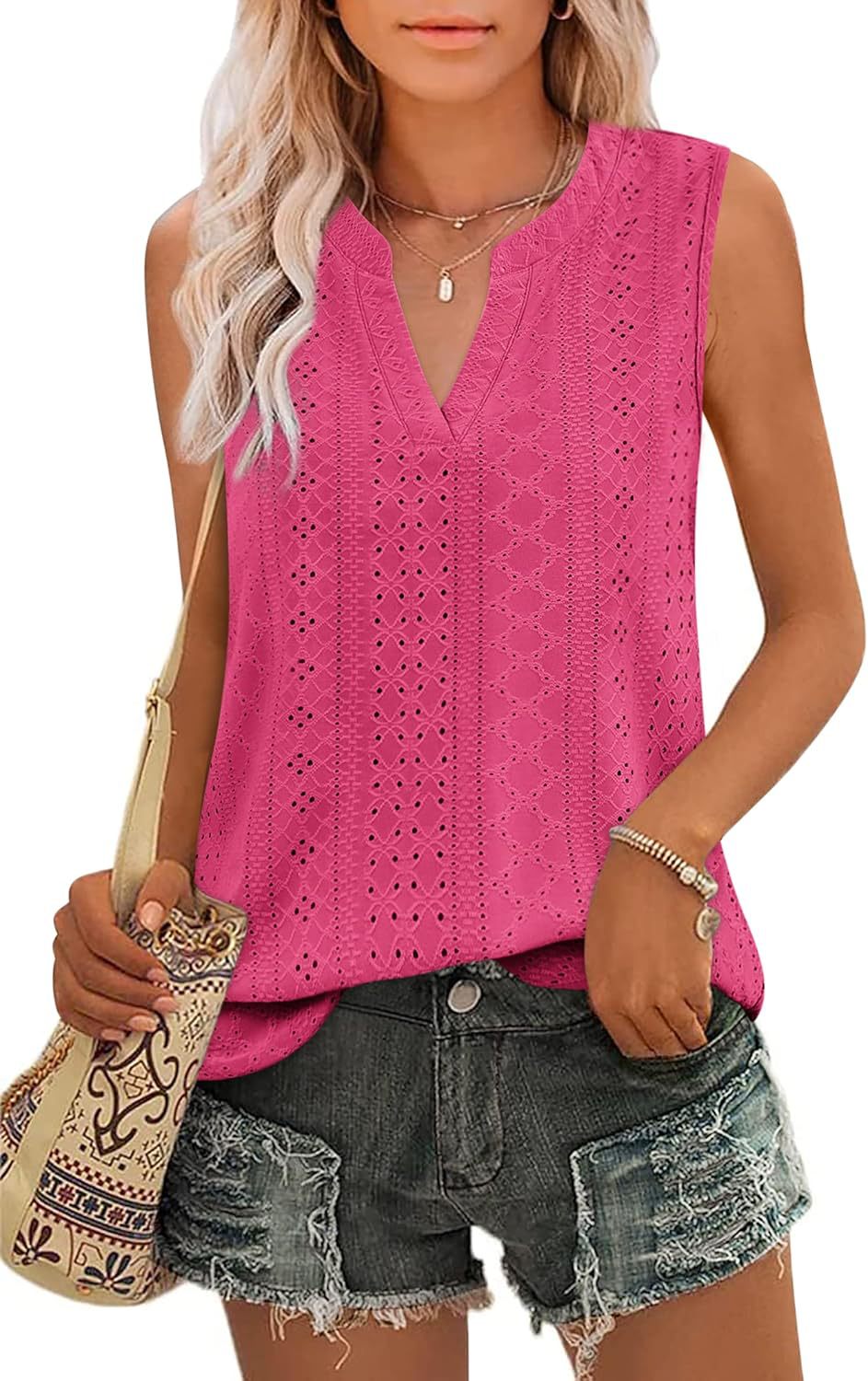 Summer Women's Sleeveless V-neck Top