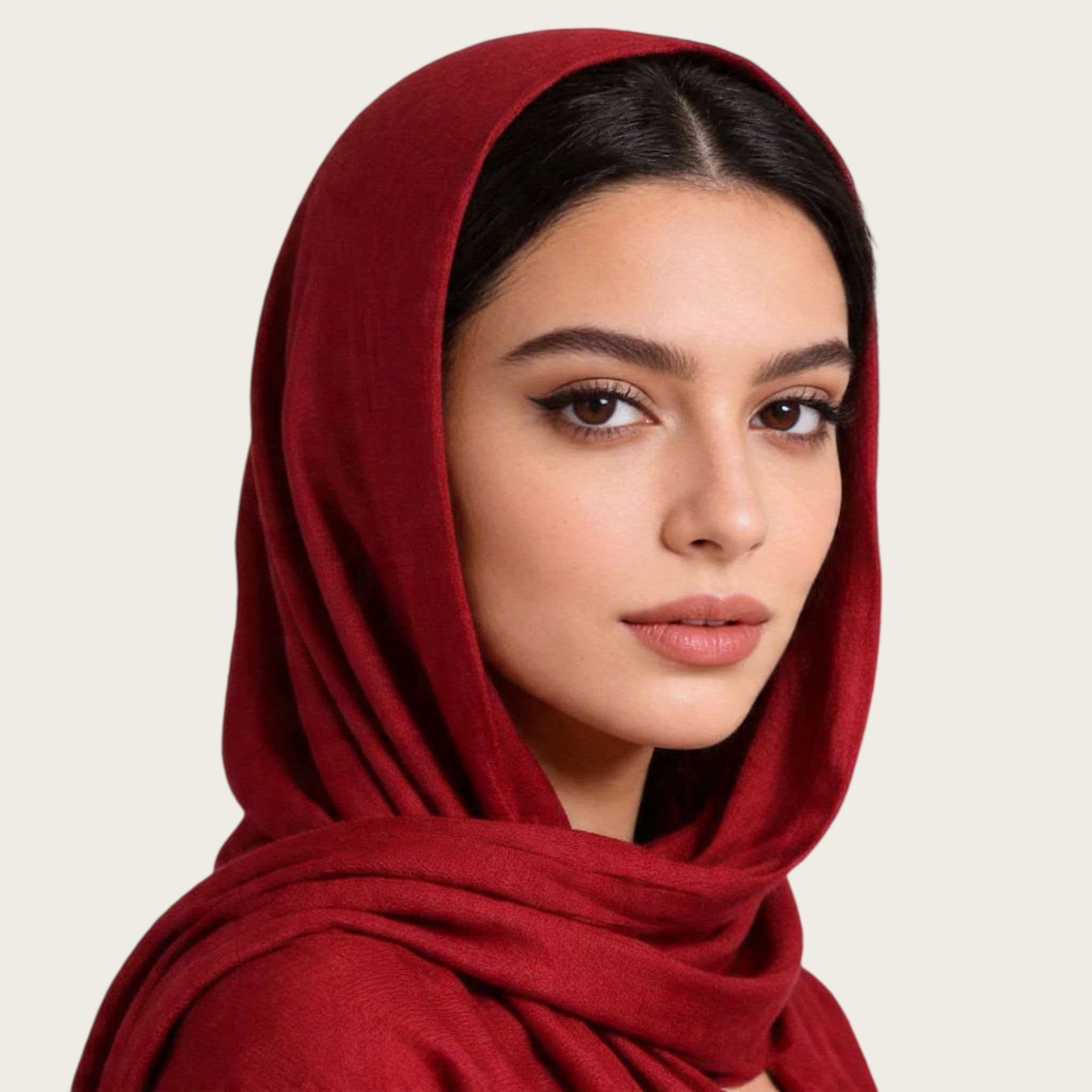 Mercerized Cotton Trendy Versatile Scarf Solid-color Long Scarf
