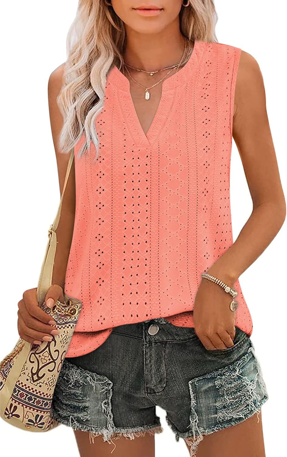 Summer Women's Sleeveless V-neck Top