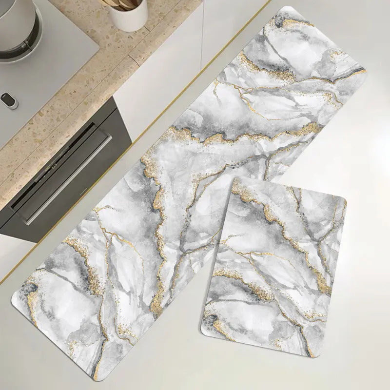 Retro Abstract Cartoon Kitchen Home Non-slip Mat