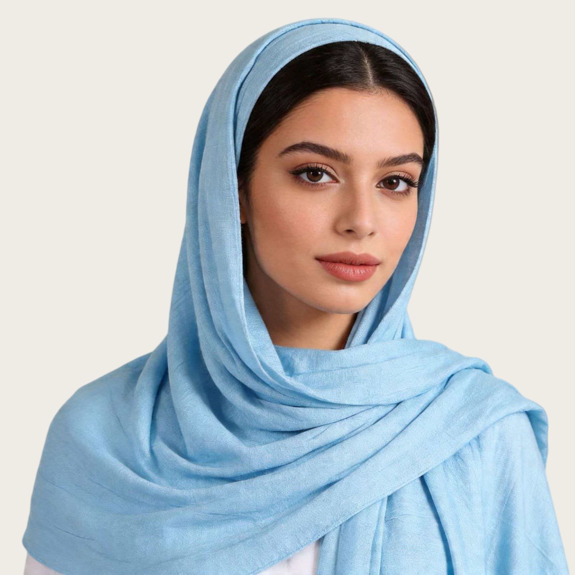 Mercerized Cotton Trendy Versatile Scarf Solid-color Long Scarf