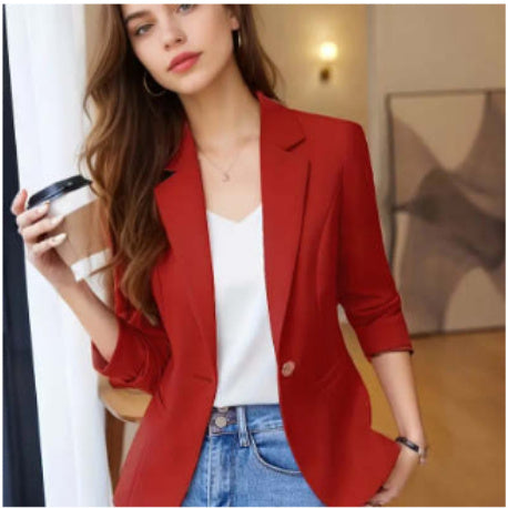 Temperament Office Wear Sense Fashion Slim-fitting Suit Top