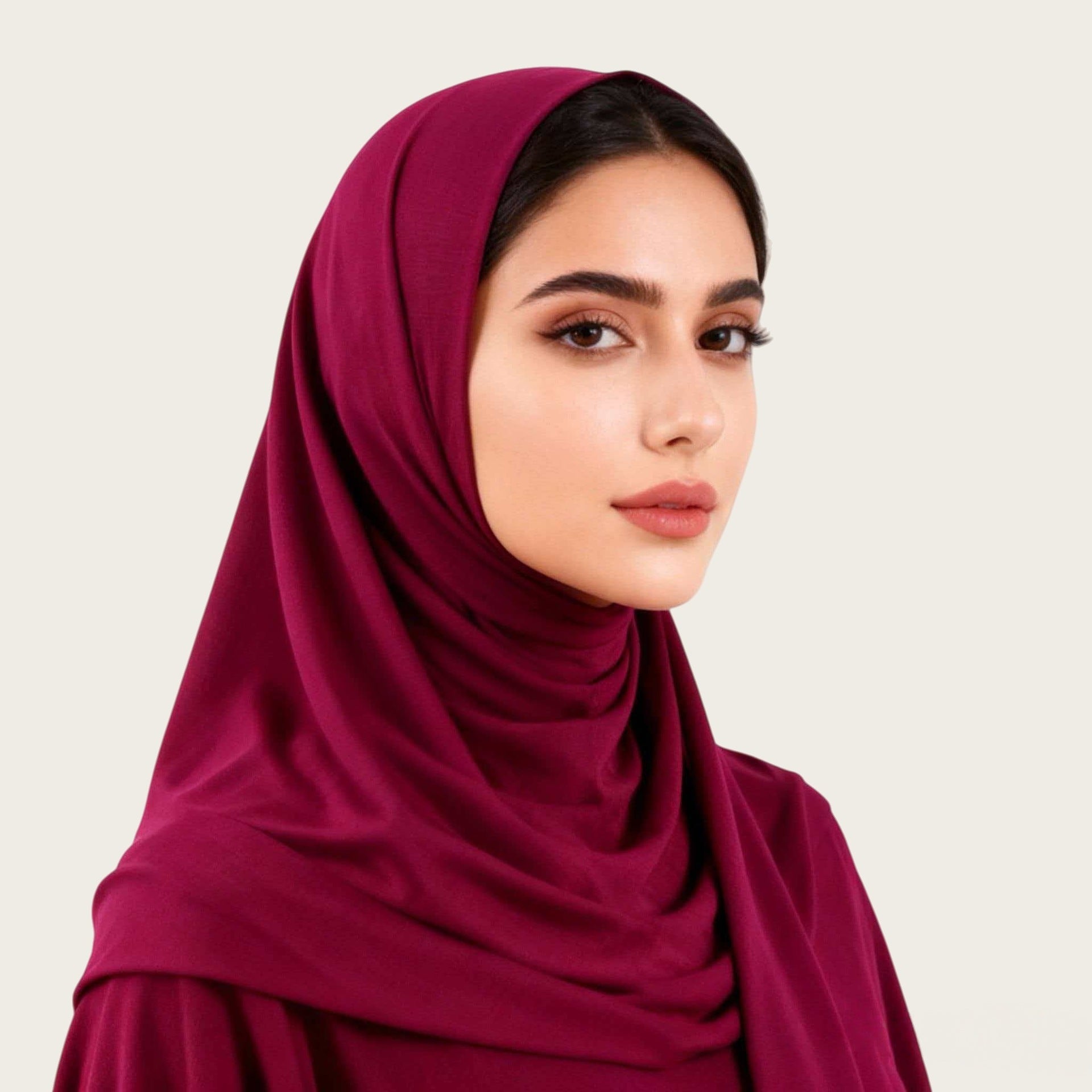 Mercerized Cotton Trendy Versatile Scarf Solid-color Long Scarf