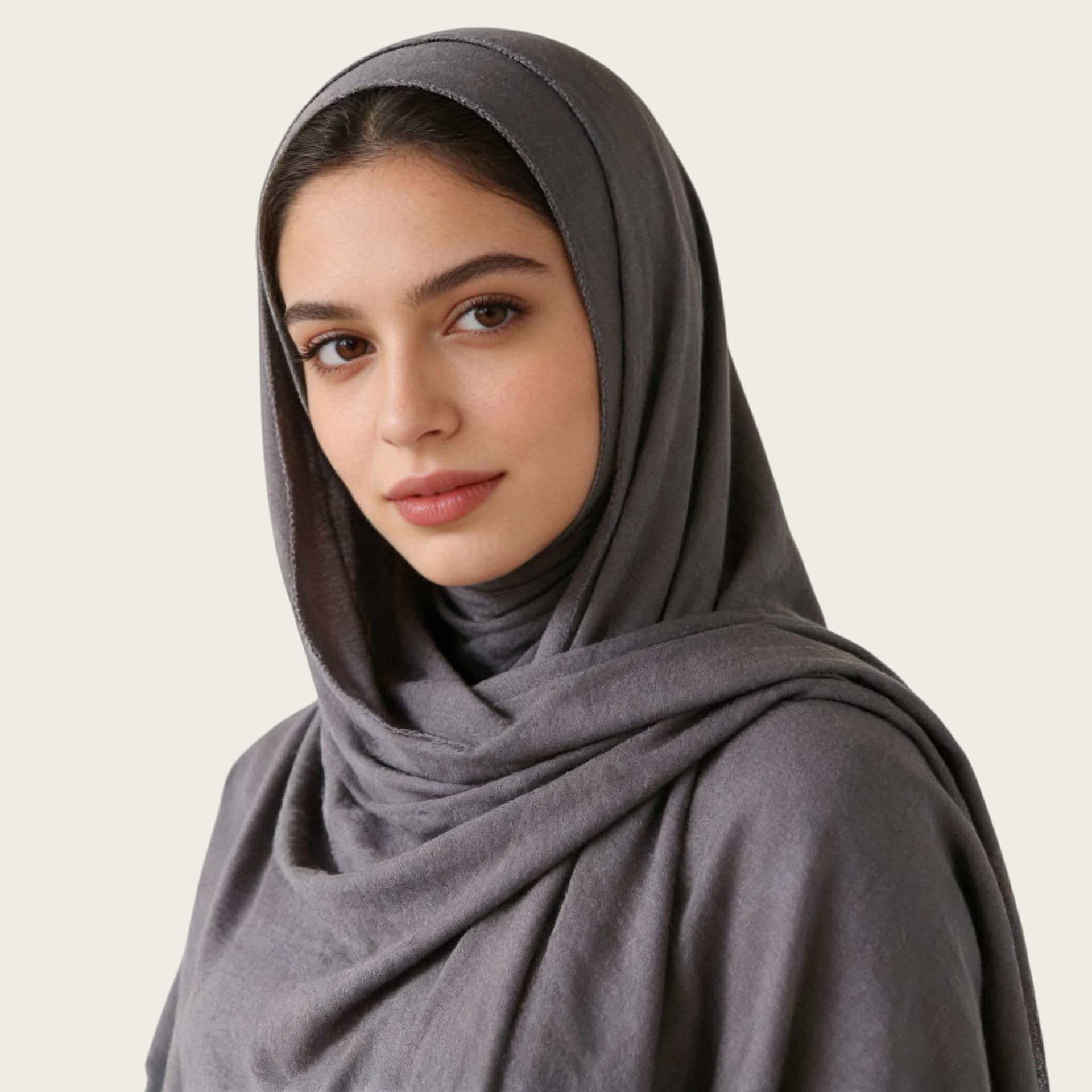 Mercerized Cotton Trendy Versatile Scarf Solid-color Long Scarf