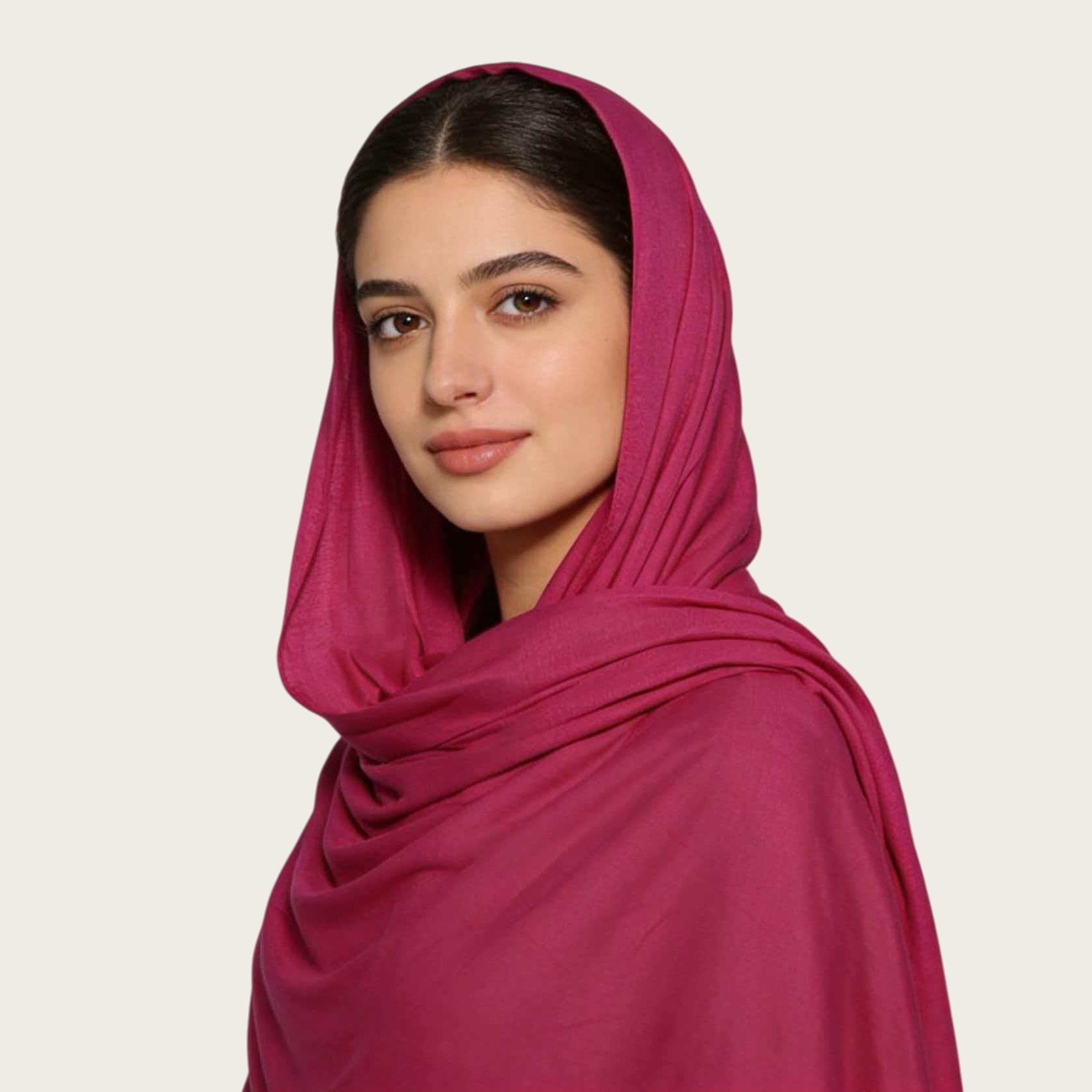 Mercerized Cotton Trendy Versatile Scarf Solid-color Long Scarf