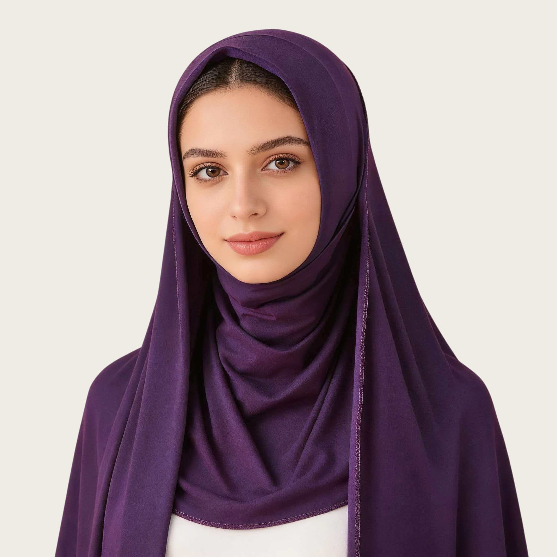 Mercerized Cotton Trendy Versatile Scarf Solid-color Long Scarf