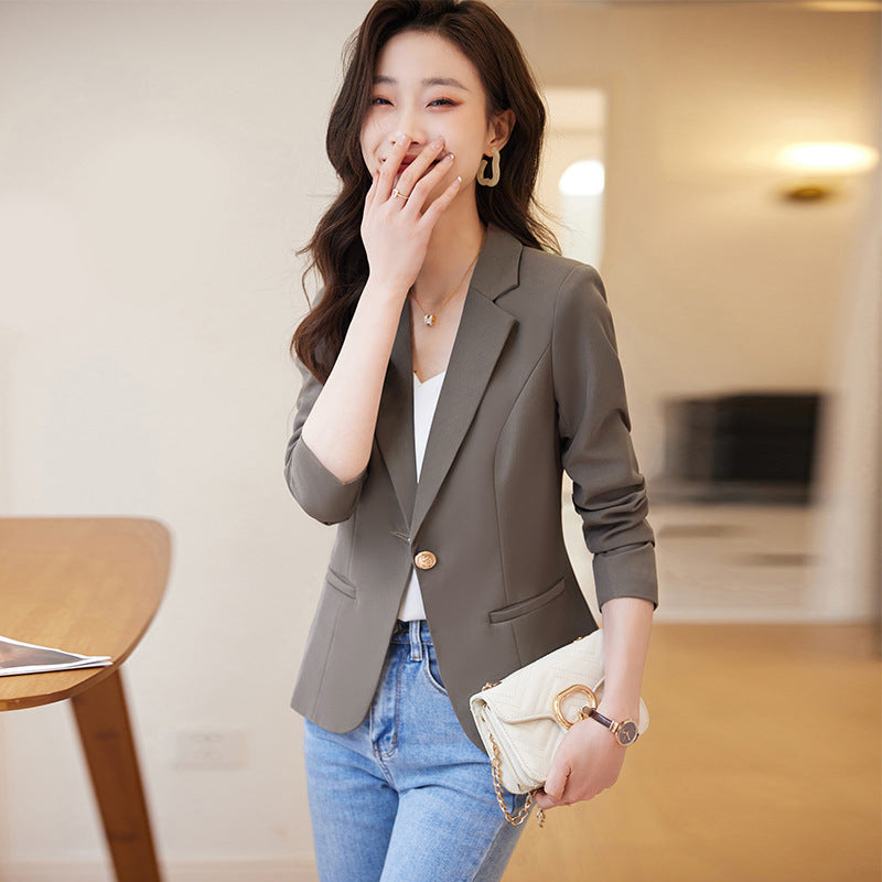 Temperament Office Wear Sense Fashion Slim-fitting Suit Top