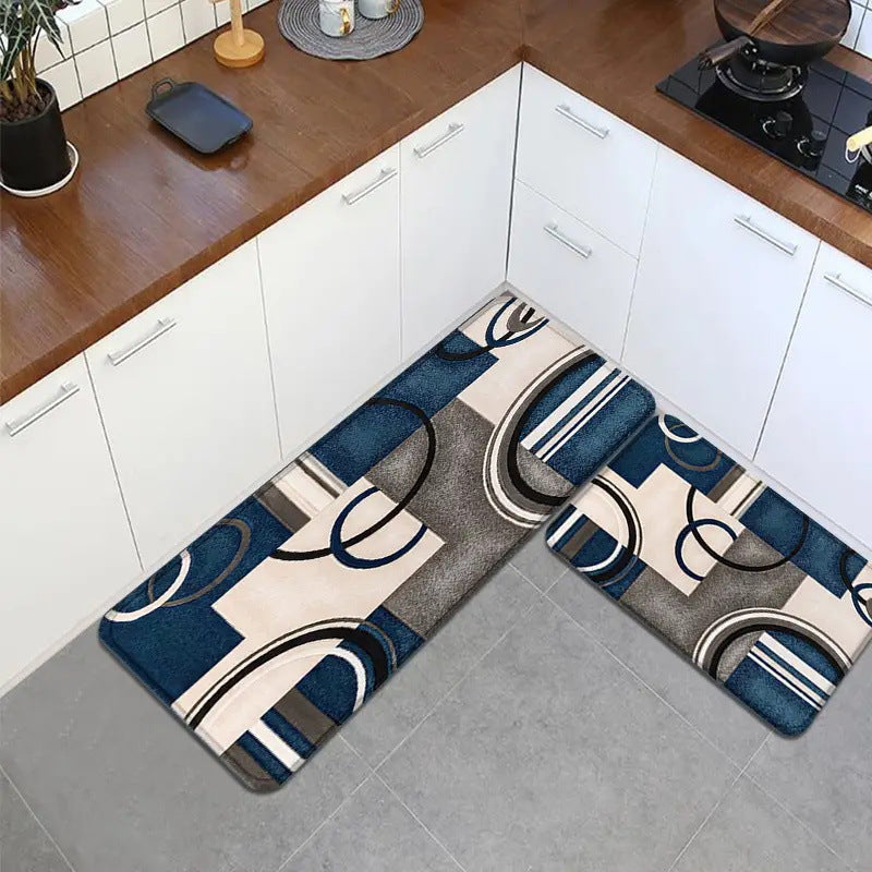Retro Abstract Cartoon Kitchen Home Non-slip Mat