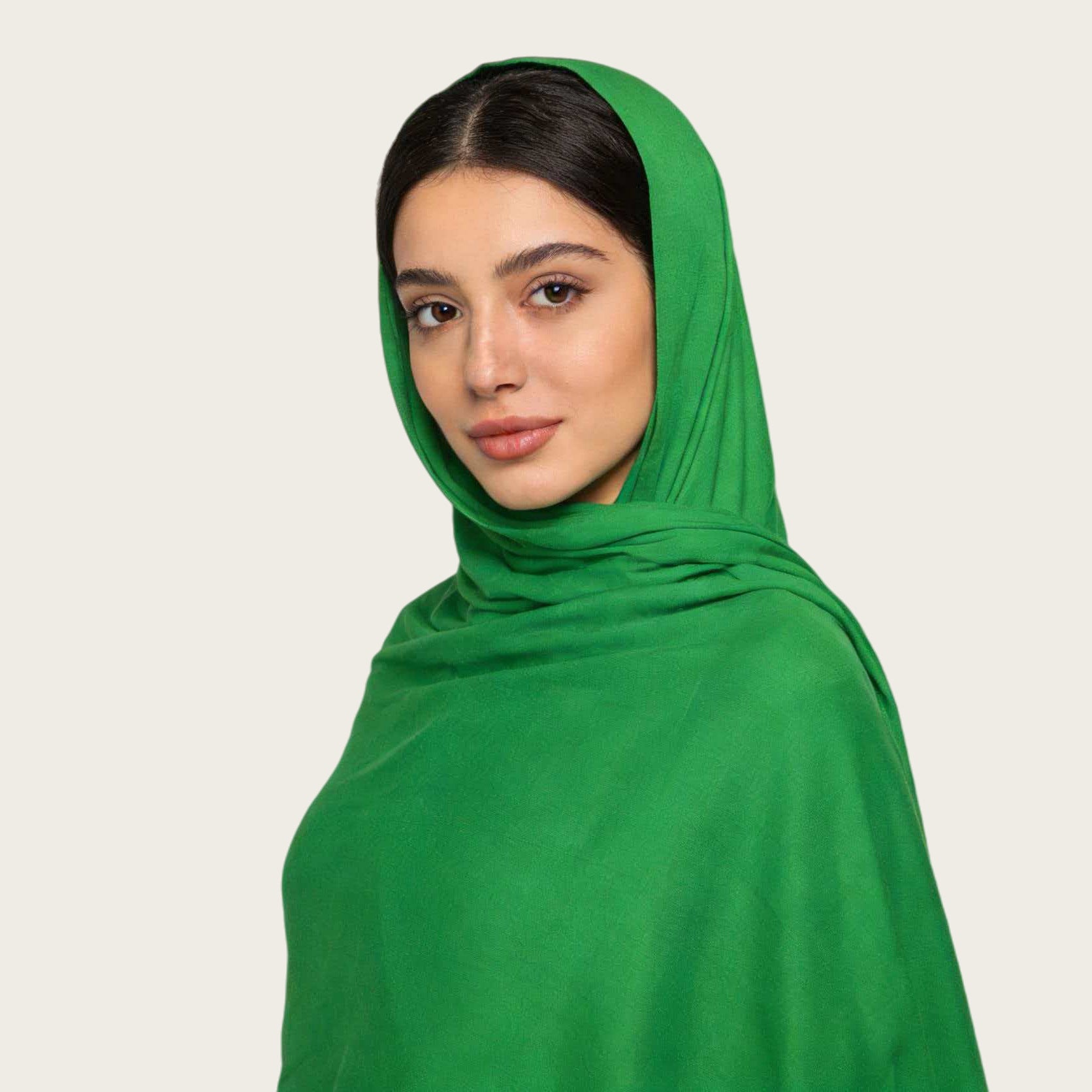 Mercerized Cotton Trendy Versatile Scarf Solid-color Long Scarf