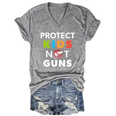 Women's Casual Digital-Print Letter Top