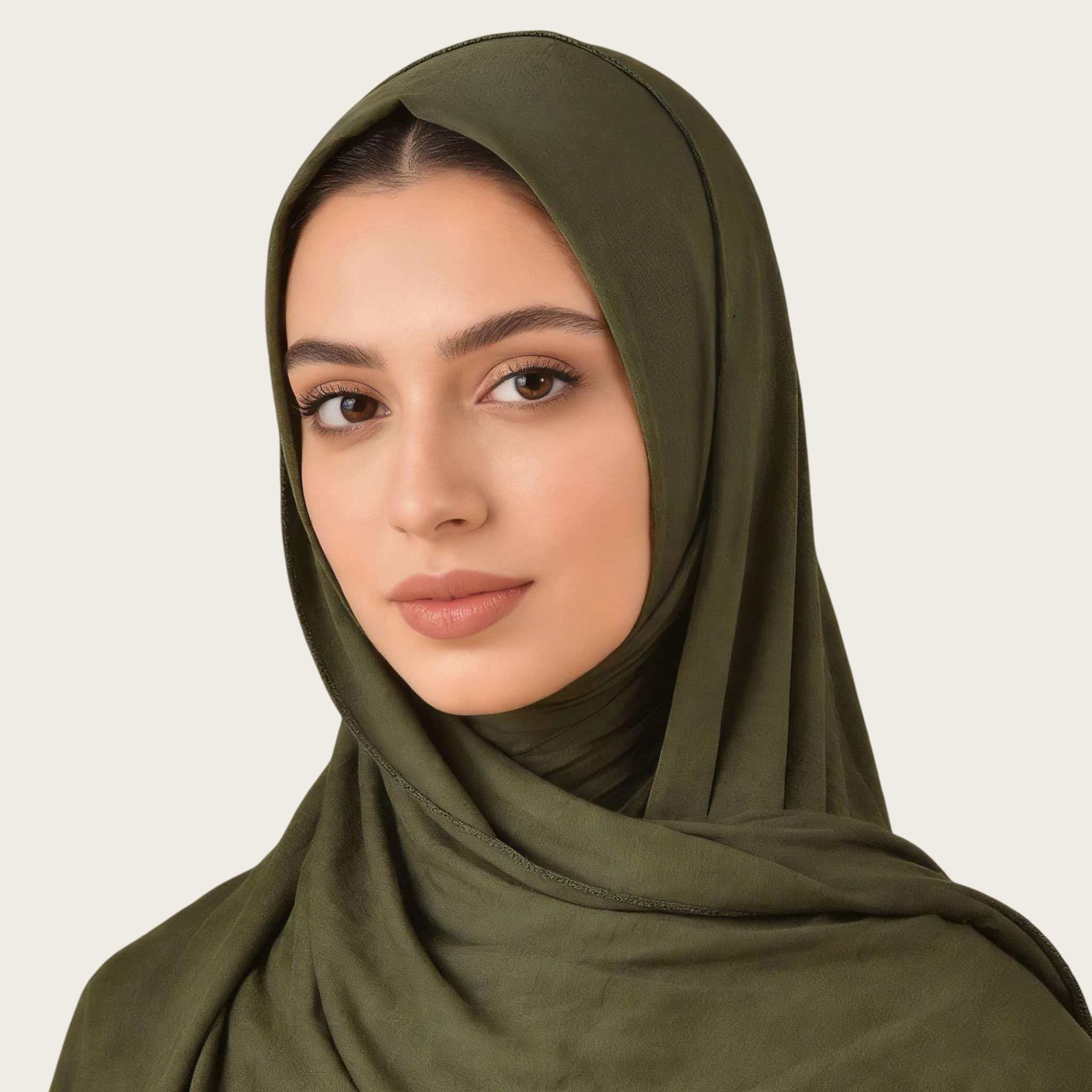 Mercerized Cotton Trendy Versatile Scarf Solid-color Long Scarf