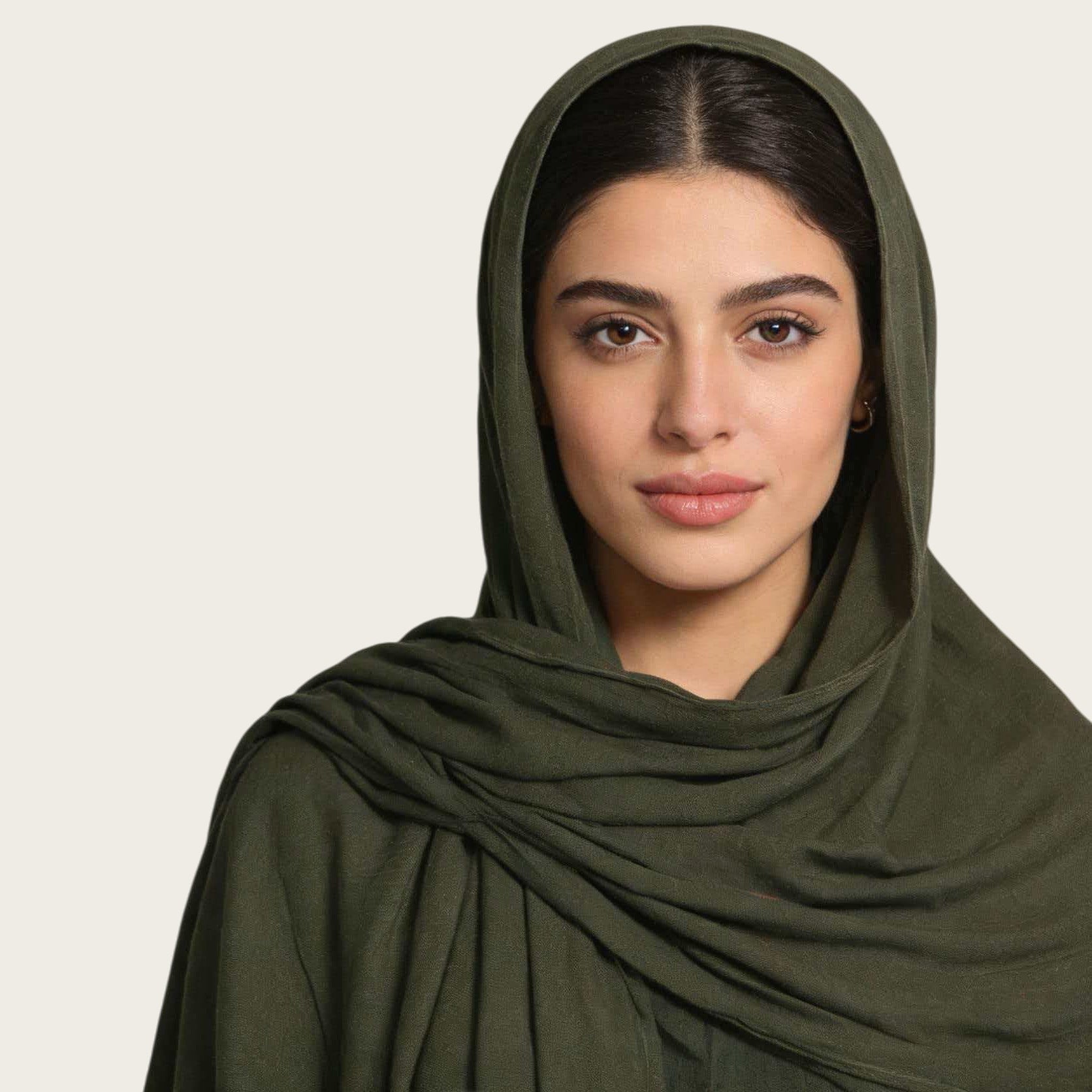 Mercerized Cotton Trendy Versatile Scarf Solid-color Long Scarf
